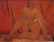 Kasimir Malevich The Female model oil